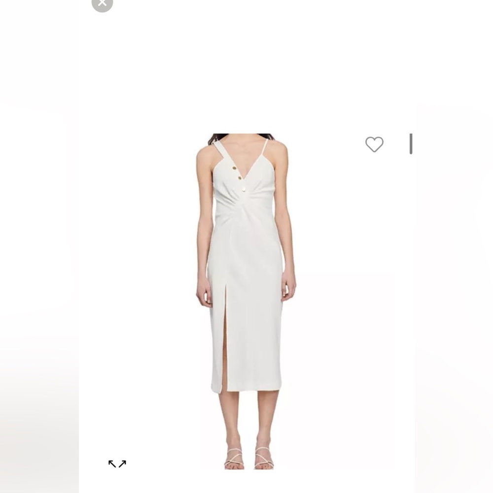 Brand new with Tag Sandro asymmetrical dress . Size 40 , fits more size 6